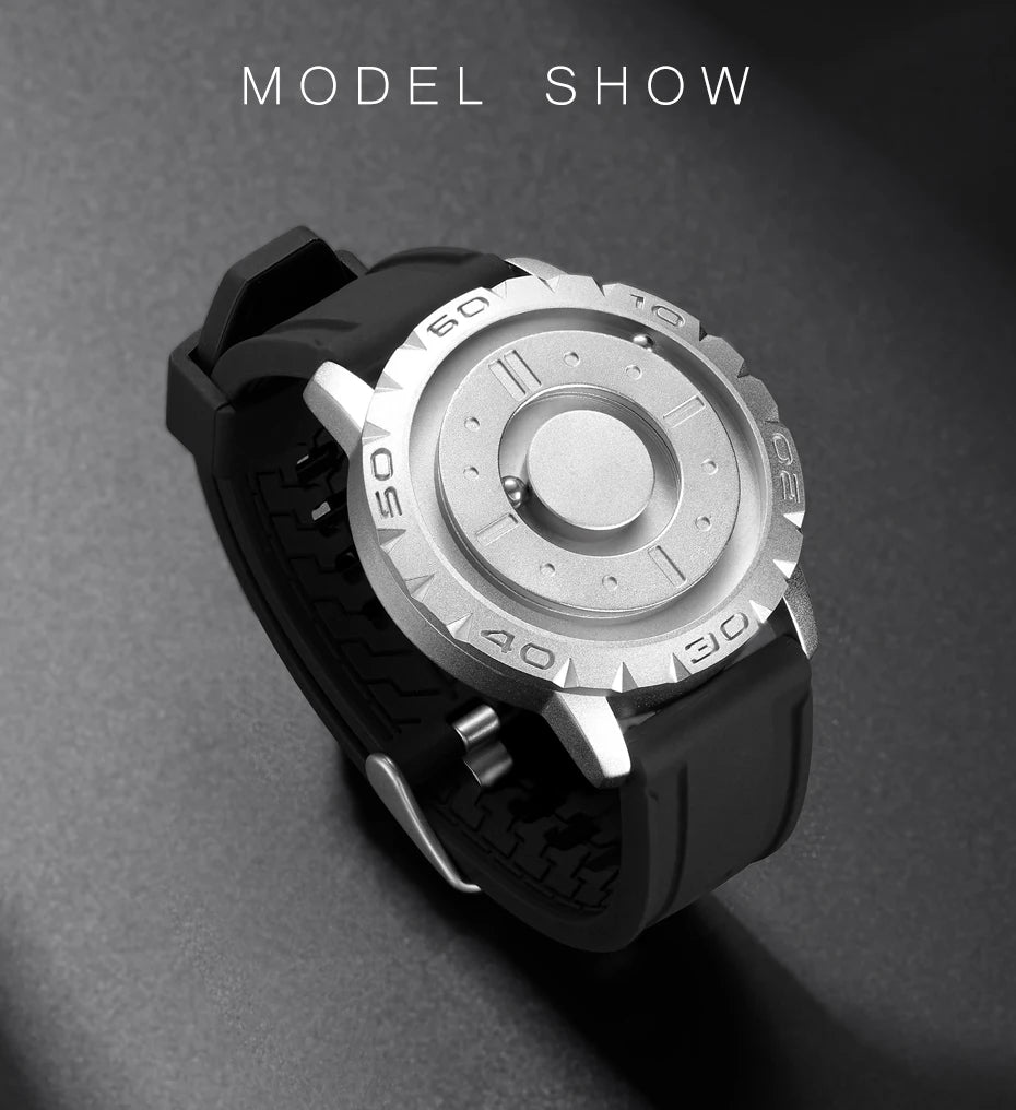 Eutour Iron Ball Magnetic Pointer Quartz Watch for Men - Premium Watches from Eutour - Just $62! Shop now at Dressmycell.com Eutour Iron Ball Magnetic Pointer Quartz Watch for Men - Premium Watches from Eutour - Just $62! Shop now at Dressmycell.com